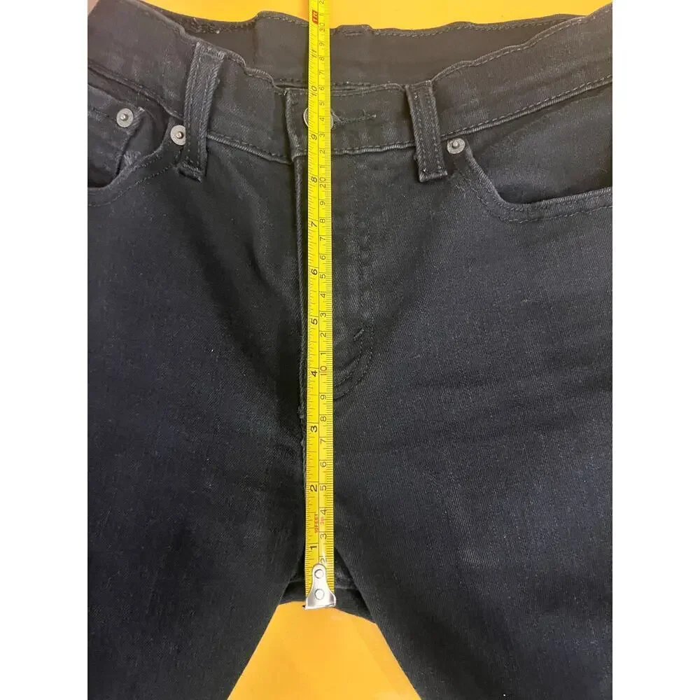 Levi’s 512 Black Slim Fit Classic Denim Jeans Women’s Size 29x30